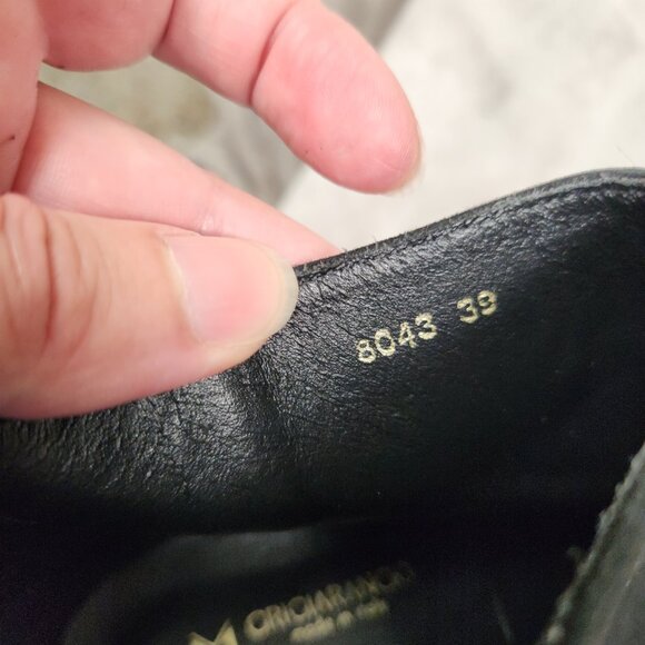 GRIGIARANCIO Suede Booties Black Made in Italy Size EU 39 - Picture 7 of 11